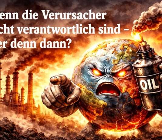 Kommentar: Wenn die Verursacher nicht verantwortlich sind – wer denn dann? Klimawandel-Verursacher_Verantwortung_Illustration