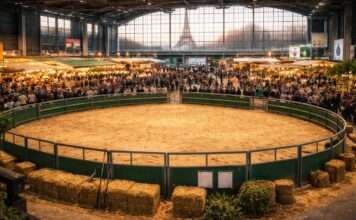 Ein Salon ohne Muhen – Frankreichs Landwirtschaft ringt um ihre Seele Landwirtschaftsmesse-Paris-Illustration