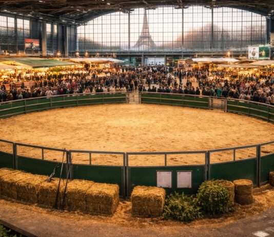 Ein Salon ohne Muhen – Frankreichs Landwirtschaft ringt um ihre Seele Landwirtschaftsmesse-Paris-Illustration