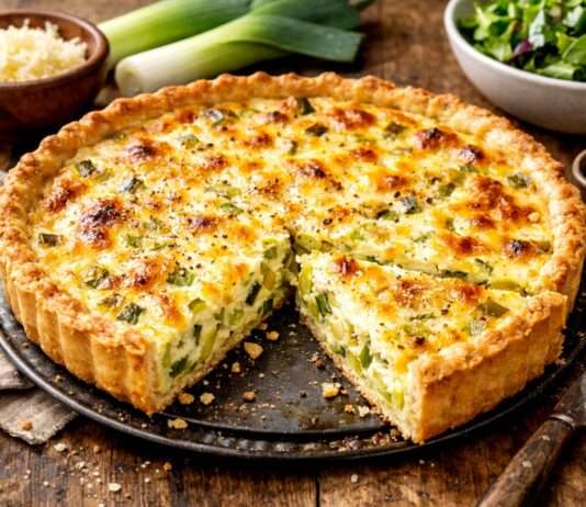 Der Februar in der französischen Küche: Lauch-Quiche mit Gruyère und Muskatnuss Lauch-Quiche-mit-Gruyère-und-Muskatnuss
