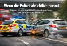 Wenn die Polizei absichtlich rammt – Londons riskante Antwort auf flüchtende Autofahrer und das französische Unbehagen London_Polizei_Illustration