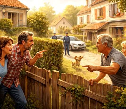 Wenn der Gartenzaun zur Frontlinie wird Nachbarschaftsstreit-Streit-Nachbarn_Illustration