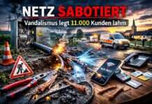 Sabotage im Département Sarthe: Als plötzlich das Telefon-Netz verstummte Netzausfall-Sabotage-Telefonie_Illustration