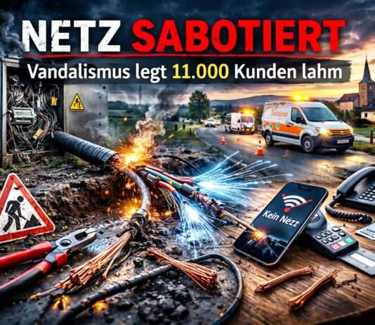 Sabotage im Département Sarthe: Als plötzlich das Telefon-Netz verstummte Netzausfall-Sabotage-Telefonie_Illustration