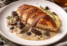 Der Februar in der französischen Küche – Perlhuhnbrust mit Morchelrahm und schwarzem Knoblauch Perlhuhnbrust-mit-Morchelrahm-und-schwarzem-Knoblauch