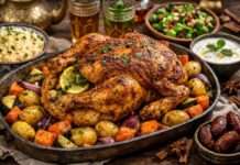 Ramadan in der französischen Küche: Poulet rôti aux épices orientales – Wenn Paris auf Marrakesch trifft Poulet-rôti-aux-épices-orientales