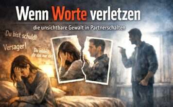 Wenn Worte verletzen – die unsichtbare Gewalt in Partnerschaften Psychische-Gewalt_Partnerschaft_Illustration