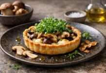 Der Februar in der französischen Küche – Steinpilz-Tartelette mit Ziegenfrischkäse und Kresse Steinpilz-Tartelette-mit-Ziegenfrischkäse-und-Kresse