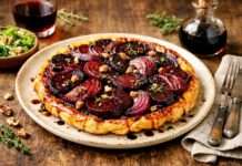 Der Februar in der französischen Küche – Tarte Tatin von Roter Bete und Zwiebeln mit Balsamico Tarte-Tatin-von-Roter-Bete-und-Zwiebeln-mit-Balsamico