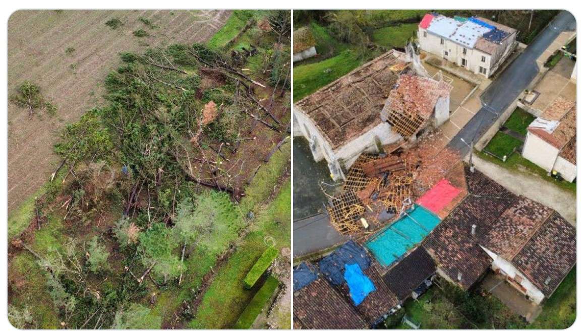 Tornado: Als der Himmel über der Gironde die Kontrolle verlor
