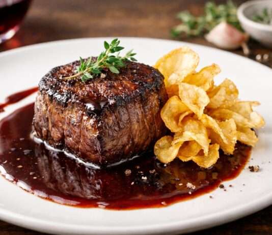 Der Februar in der französischen Küche – Tournedos vom Rind mit Rotweinjus und Pastinakenchips Tournedos-vom-Rind-mit-Rotweinjus-und-Pastinakenchips