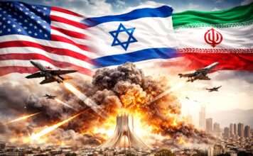 Washington und Jerusalem greifen Iran an – Eskalation mit unkalkulierbaren Folgen USA-Israel-Angriff-Iran_Illustration