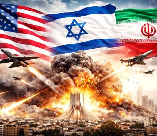 Washington und Jerusalem greifen Iran an – Eskalation mit unkalkulierbaren Folgen USA-Israel-Angriff-Iran_Illustration