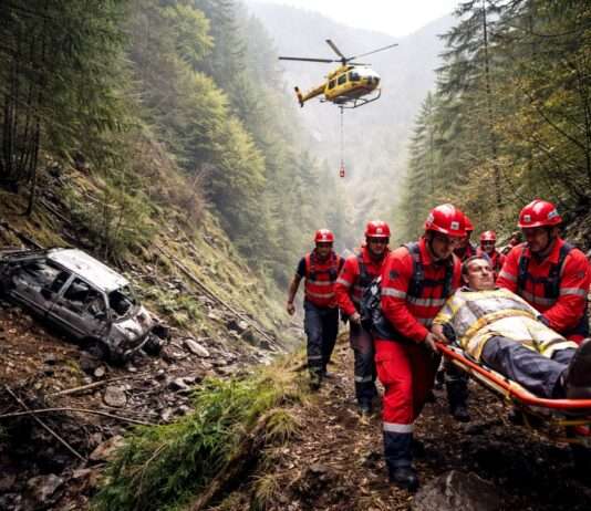 Fünf Tage im Abgrund – Wie ein 48-Jähriger in der Ardèche dem Tod entkam Unfall_Schlucht_Rettung_Illustration