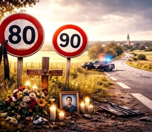 Kommentar: Sind euch die Toten auf Frankreichs Landstraßen wirklich egal? Verkehrstote_Landstrasee-80-90-kmh_Illustration