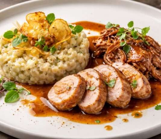 Der Februar in der französischen Küche – Zweierlei vom Kaninchen mit Sellerie-Risotto Zweierlei-vom-Kaninchen-mit-Sellerie-Risotto