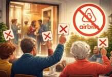 Wenn Nachbarn Nein sagen dürfen: Auf dem Weg zu einem stillen Machtwechsel im Wohnungseigentum Airbnb-Einschränkung-Hausgemeinschaft_Illustration