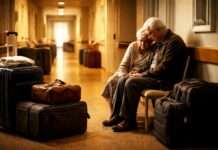 Kommentar: Ein Leben lang gegeben – und am Ende fallen gelassen Altersheim-Insolvenz_Illustration