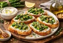 Es ist Spargelzeit: Crostini mit grünem Spargel und Ricotta Crostini-mit-grünem-Spargel-und-Ricotta