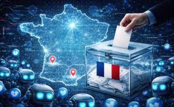 Digitale Schatten über der Kommunalwahl: Frankreich ringt mit neuer Form politischer Einflussnahme Digitale-Kampagnen-Beeinflussung-Lokalwahlen_Illustration