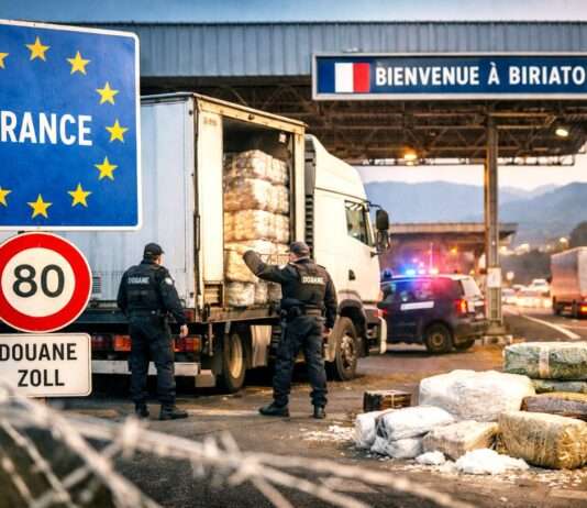 Die durchlässige Grenze von Biriatou – Ein Drogenkorridor zwischen Spanien und Frankreich Drogenfund-Biriatou_Illustration