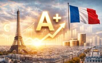 Frankreichs Kreditwürdigkeit – Ein Land zwischen Stärke und Schulden Frankreich-Rating-Fitch-Agenturen_Illustration