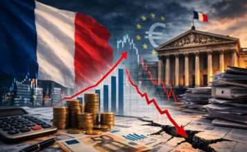 Frankreichs Staatsfinanzen 2025: Mehr Steuereinnahmen, aber das Defizit bleibt hoch Frankreich-Staatsaverschuldung_Illustration