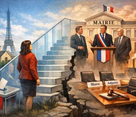 Parität auf dem Papier, Macht in Männerhand: Frankreichs kommunale Schieflage Frauen-Bürgermeister_Illustration