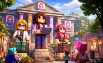 Ein Museum aus Pixeln – Wie Minecraft die Frauen der Videospielbranche sichtbar macht Frauen-Gamingbranche_Illustration