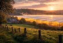 Tomaten unter Glas – ein Dorf ringt um seine Zukunft Gewächshäuser_Illustration