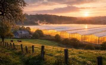 Tomaten unter Glas – ein Dorf ringt um seine Zukunft Gewächshäuser_Illustration