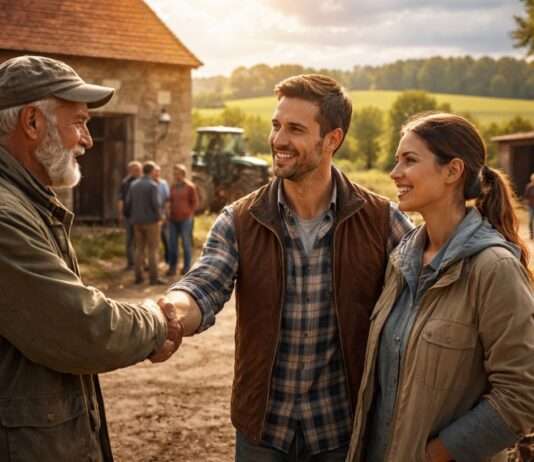 Hofübergabe statt Höfesterben: Wie Alterfixe Frankreichs Bauernhöfe vor dem Verschwinden bewahren will Hofübergabe-Altersgrenze_Illustration