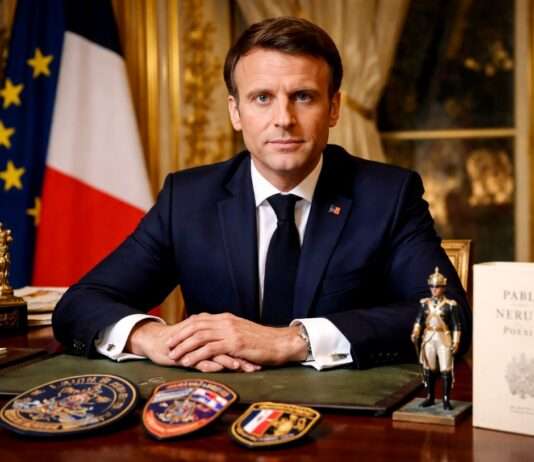 Zwischen Strategie und Symbolik: Emmanuel Macrons besondere Botschaften aus dem Élysée Macron-Symbolik_Illustration