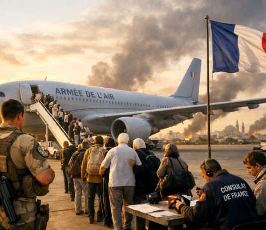 Zwischen Schutzpflicht und Eigenverantwortung: Frankreich organisiert Rückholaktionen aus dem Nahen Osten Naher-Osten-Rückführung-Evakuierung_Illustration