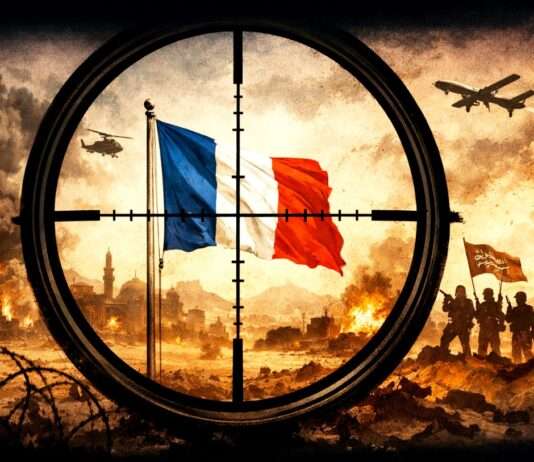 Kommentar: Frankreich im Fadenkreuz – der Preis der strategischen Illusion Nahost-Frankreich-Fadenkreuz_Illustration