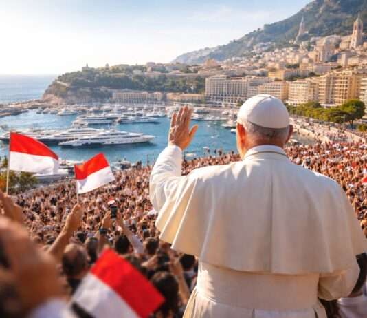 Zwischen Glamour und Gewissen – warum Monaco plötzlich Sinn ergibt Papst-Monaco_Illustration