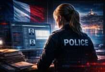 Ein leises Beben im Sicherheitsapparat: Der Fall Marseille und die Macht der Information Polizistin-Korruption_Marseille_Illustration