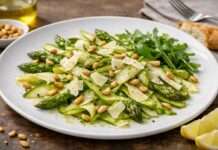 Es ist Spargelzeit: Spargel-Carpaccio mit Parmesan und Pinienkernen Spargel-Carpaccio-mit-Parmesan-und-Pinienkernen