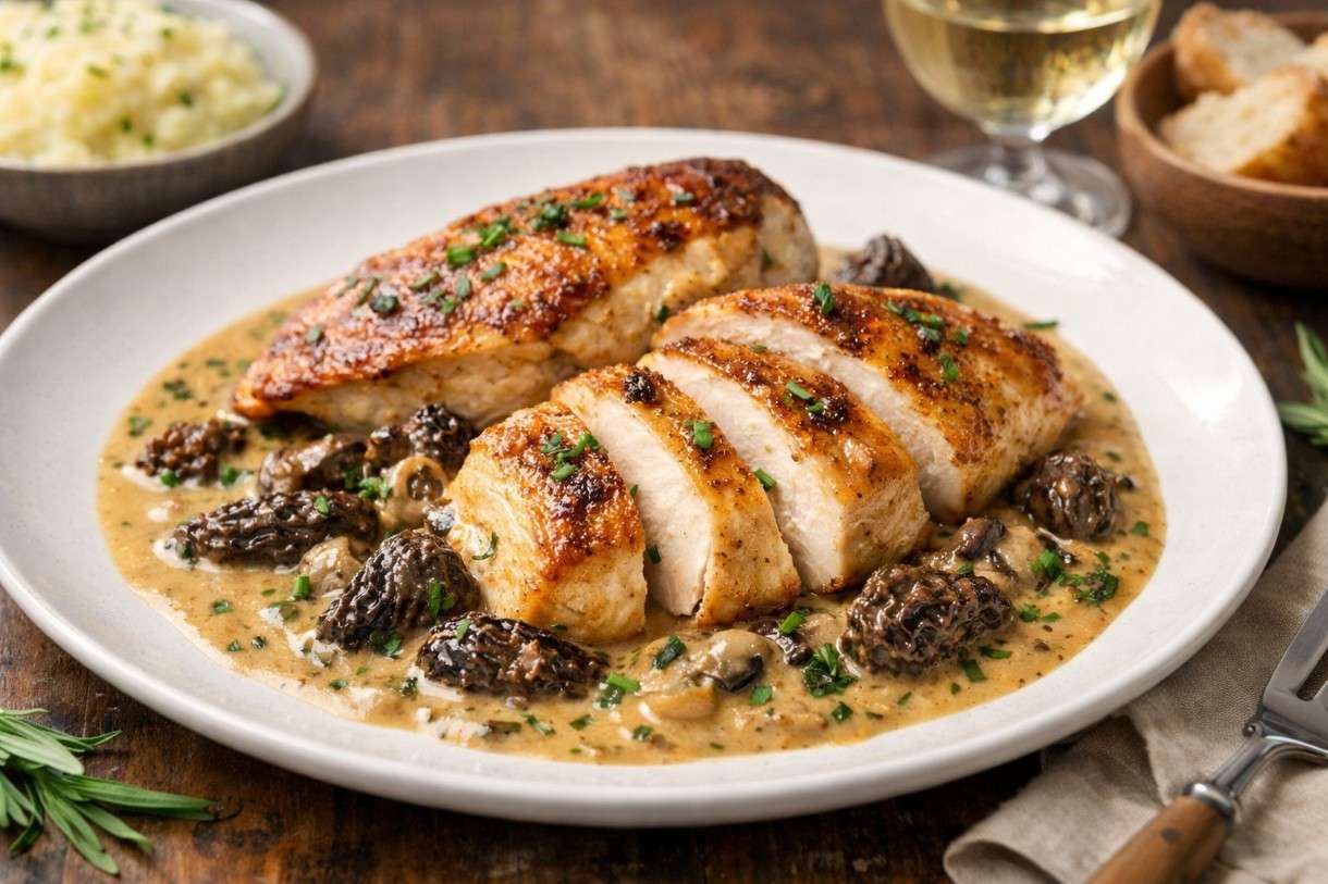 Ein kulinarischer Frühlingsklassiker: Suprême de poulet aux morilles