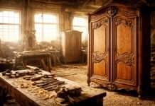 Das leise Verschwinden der schweren Dinge Traditionsmöbel-Normandie_Illustration