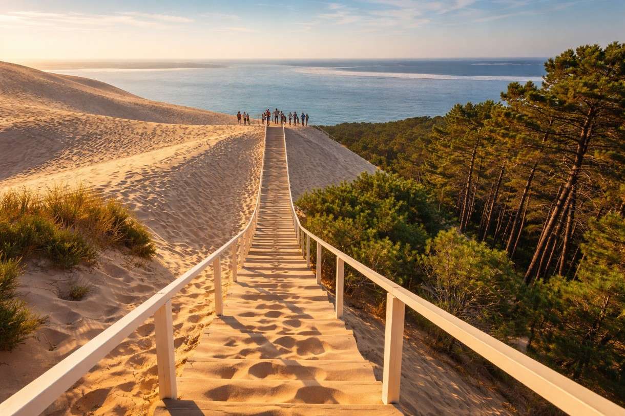 Zwischen Sand und Stufen – wie die Dune du Pilat den Frühling begrüßt