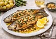 Frühling auf dem Tisch: Truite meunière aux amandes et citron Truite-meunière-aux-amandes-et-citron