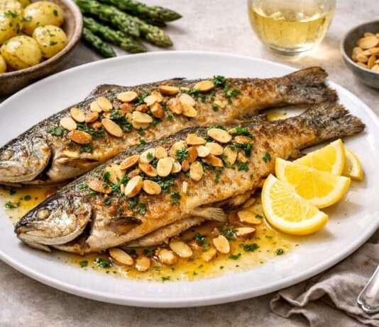 Frühling auf dem Tisch: Truite meunière aux amandes et citron Truite-meunière-aux-amandes-et-citron