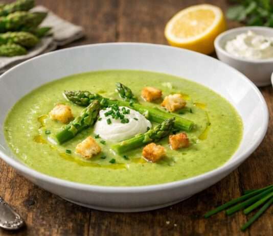 Der Frühling ist da: Velouté d’asperges vertes – eine elegante Hommage an den grünen Spargel Velouté-d-asperges-vertes