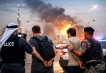 Wenn das Filmen zur Straftat wird: Drei Franzosen und die unsichtbaren Grenzen der Information Verhaftungen-Dubai-Krieg-Filmen_Illustration