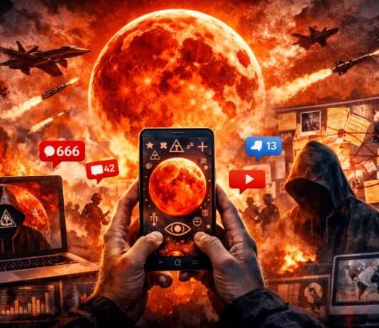Wenn der Mond rot glüht und das Netz durchdreht Verschwörungstheorie-Blutmond-Krieg_Illustration