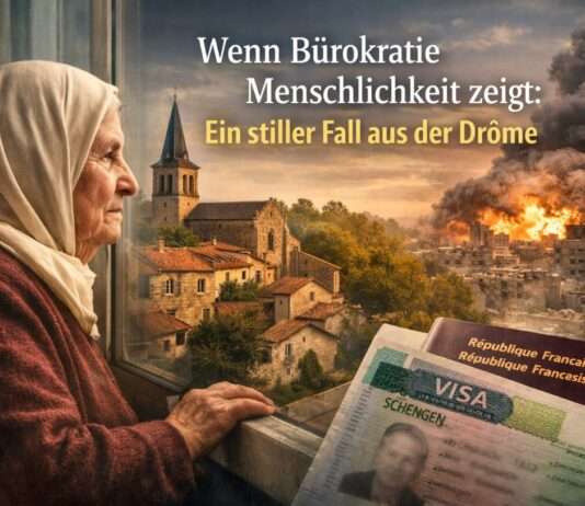 Wenn Bürokratie Menschlichkeit zeigt: Ein aktueller Fall aus der Drôme Visum_Libanesin_Drome_Illustration