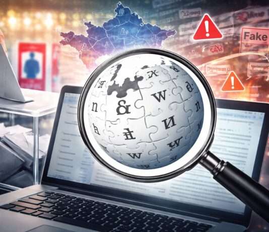 Wenn Wahlkampf auf Wissen trifft: Wie Wikipedia sich vor politischer Manipulation schützt Wikipedia-Manipulaution-Wahlen_Illustration