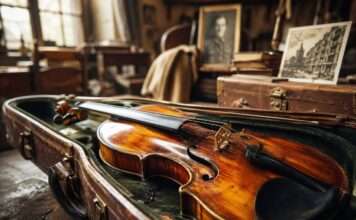 Das verschwundene Lied aus Holz und Lack Antike-Violine-Stradivari_Illustration