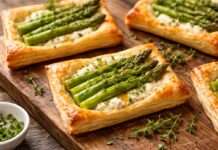 Es ist Spargelzeit – Spargel im Blätterteig mit Ziegenkäse und Thymian Asparagus-Törtchen-mit-Ziegenkäse